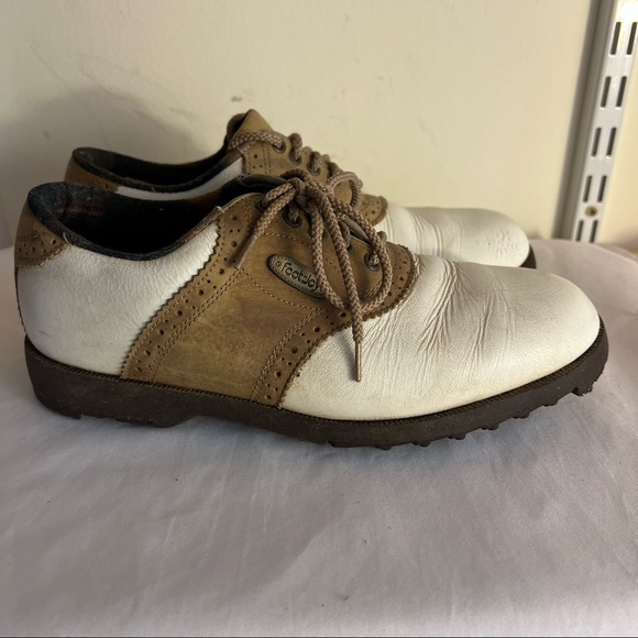 FootJoy Shoes - FootJoy Golf Shoes Saddle Soft-Joys Sierra Lace Up Leather White Womens 6.5 M